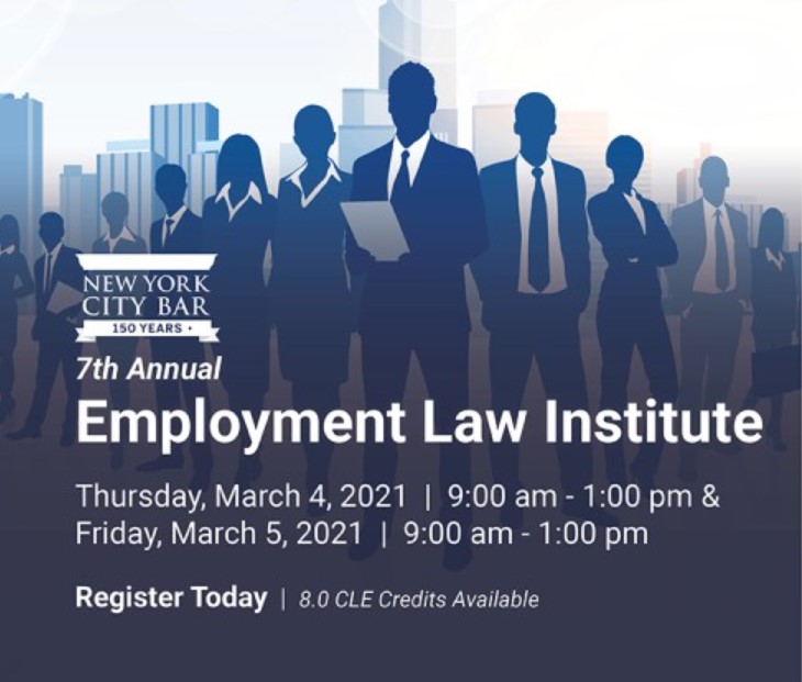 Caroline Morgan is panelist for NYC Bar’s 7th Annual Employment Law Institute virtual event