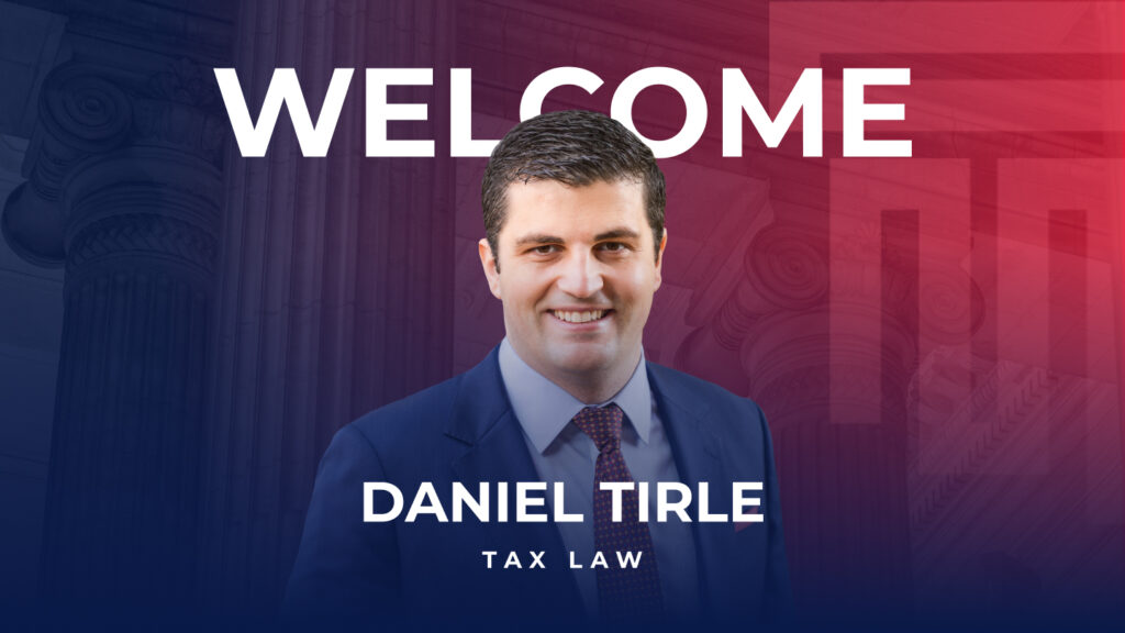 CM Law Welcomes Daniel Tirle as New Tax Practice Partner